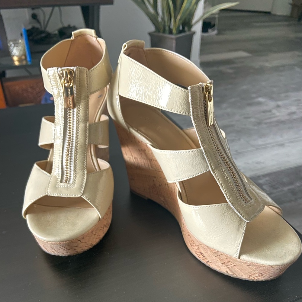 Michael Kors Wedge Shoes - Women’s size 8 Cream